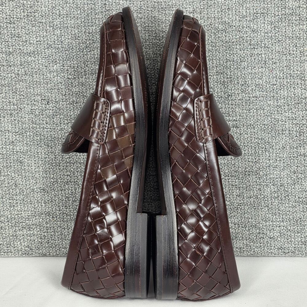 LOEFFLER RANDALL “RACHEL” ESPRESSO WOVEN LEATHER LOAFER – WOMEN’S 7.5B - Picture 10 of 12